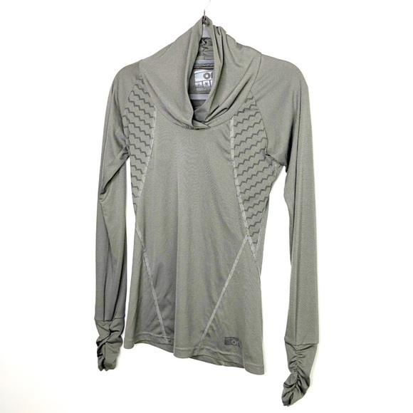 Orb Gray athletic long sleeve top - Picture 11 of 12